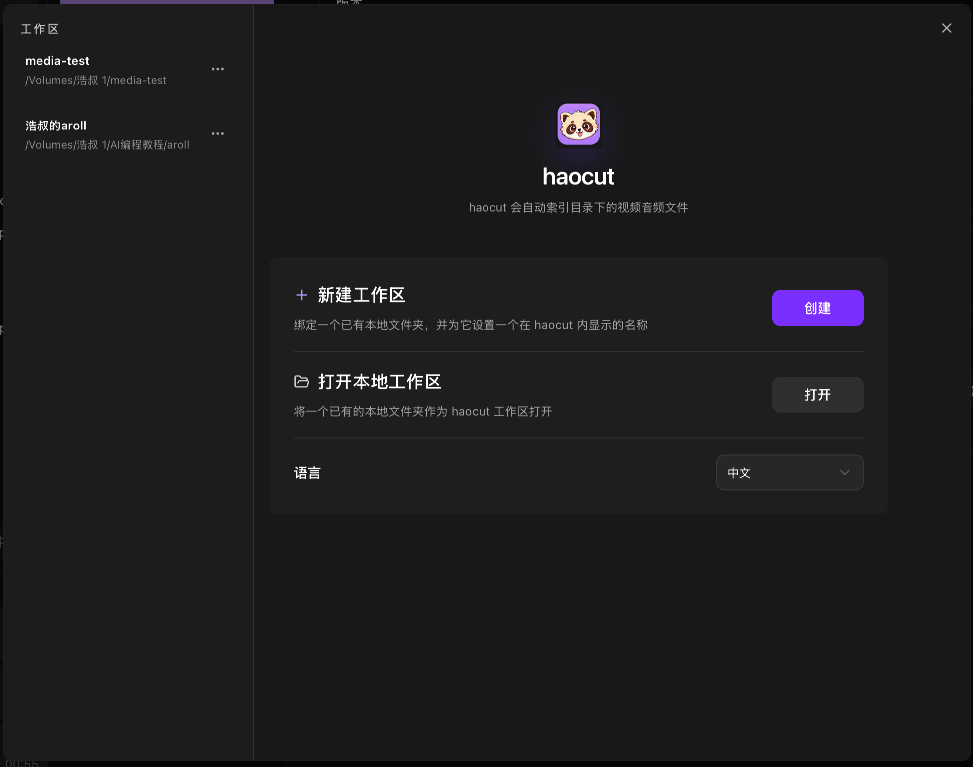 工作区窗口